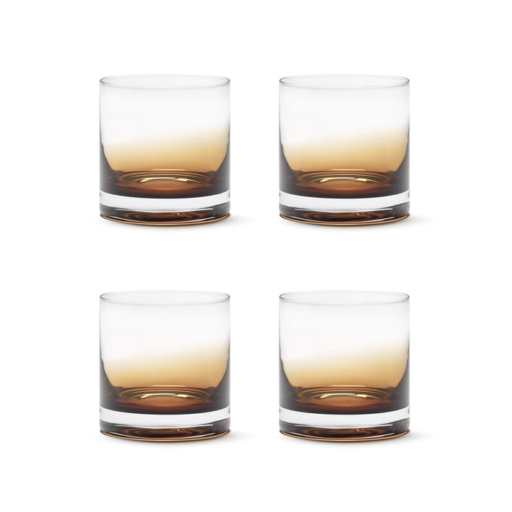 Zuma Whiskyglas by Kelly Wearstler, amber (4er-Set) von Serax