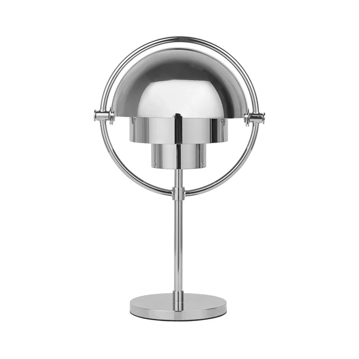 Gubi - Multi-Lite Portable LED Akku Tischleuchte, Chrom glänzend