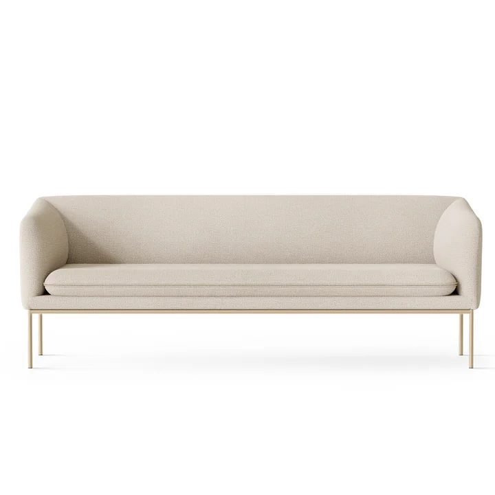 Ferm Living - Turn Sofa, 3-Sitzer, cashmere / off-white (Bouclé)