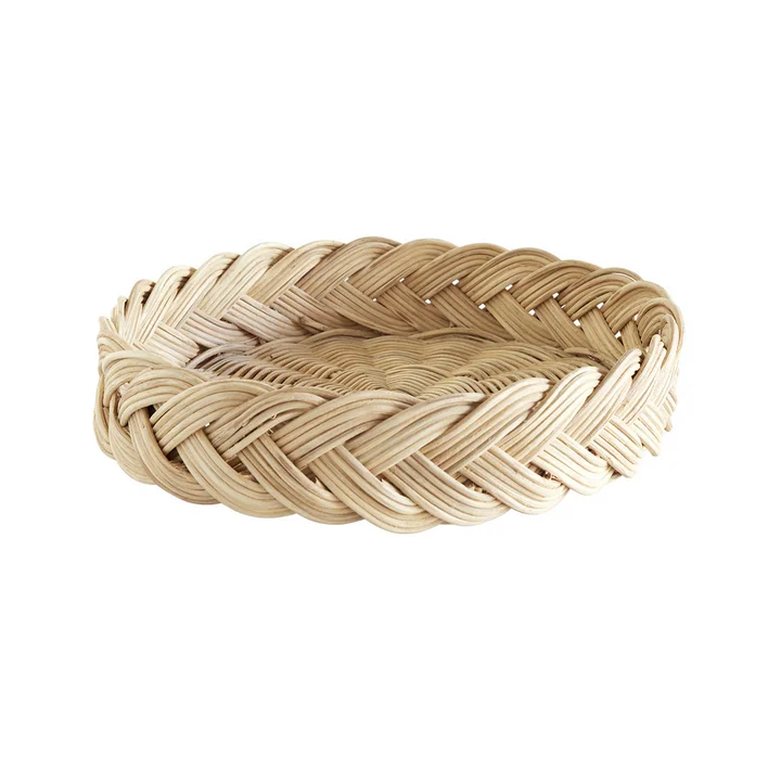 OYOY - Maru Tablett, ⌀ 35 cm, Rattan natur