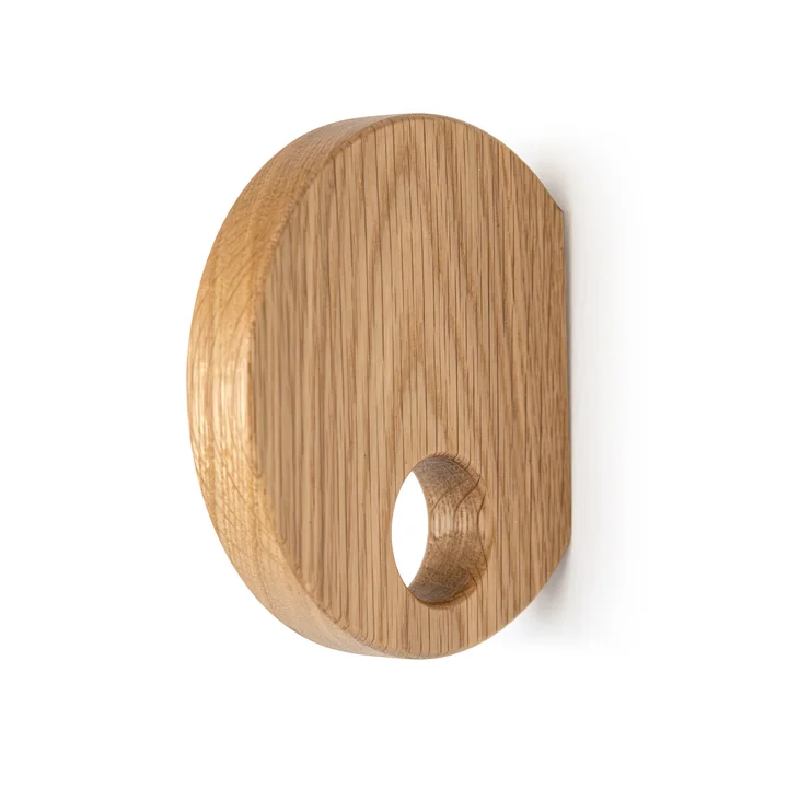 HANA - Yoyo Wandhaken Ø 12 cm, Eiche natur
