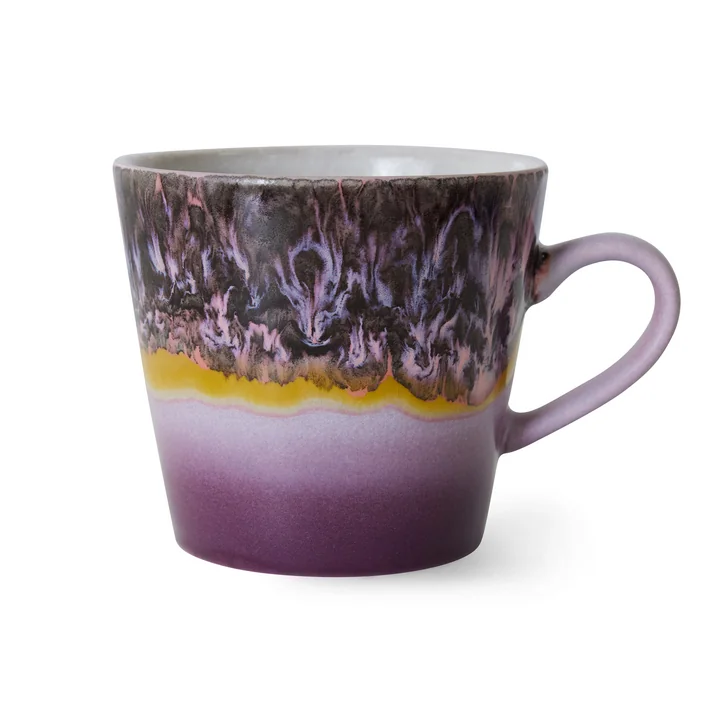 HKliving - 70's Cappuccino Tasse, 300 ml, blast