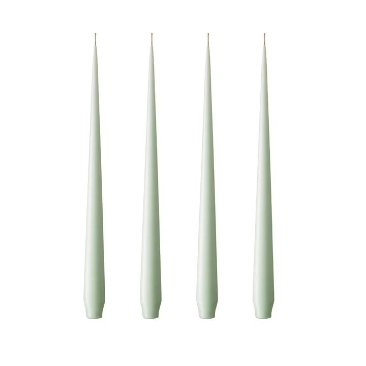 ester & erik - Spitzkerze, 24 cm, No. 03, water mint / matt (4er-Set)
