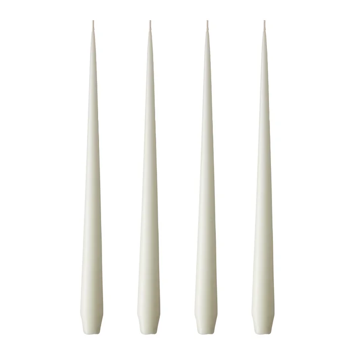 ester & erik - Peitschenkerze, 32 cm, No. 13, elderflower / matt (4er-Set)