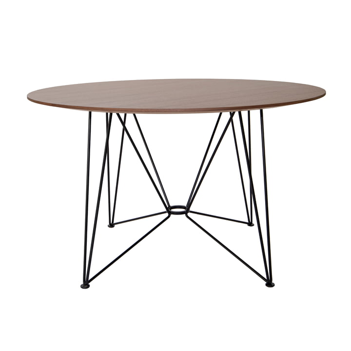 The Ring Table, H 74 x Ø 120 cm, Nussbaum Furnier von Acapulco Design