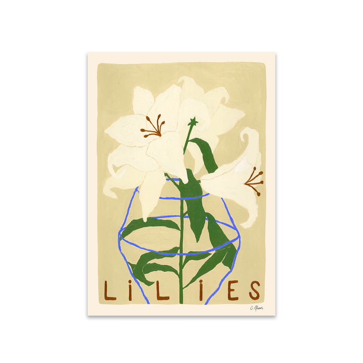 Lilies von Carla Llanos für The Poster Club
