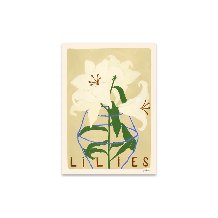 Lilies von Carla Llanos für The Poster Club