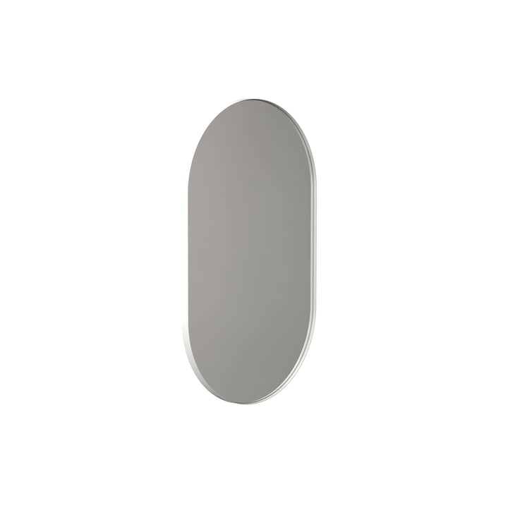 Frost - Unu Wandspiegel 4145 mit Rahmen, oval, 60x100 cm, weiss matt