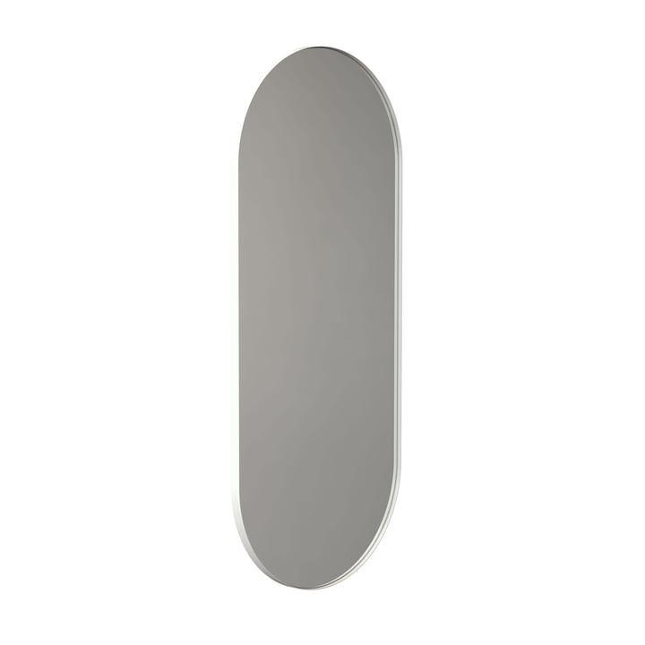 Frost - Unu Wandspiegel 4146 mit Rahmen, oval, 60x140 cm, weiss matt