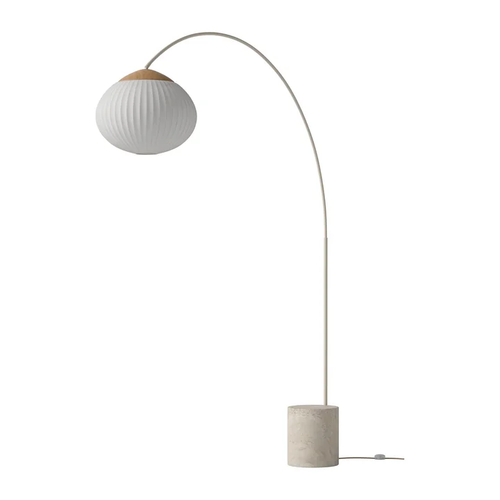 Acorn Stehleuchte, Eiche geölt / Stahl creme / sand von Bolia