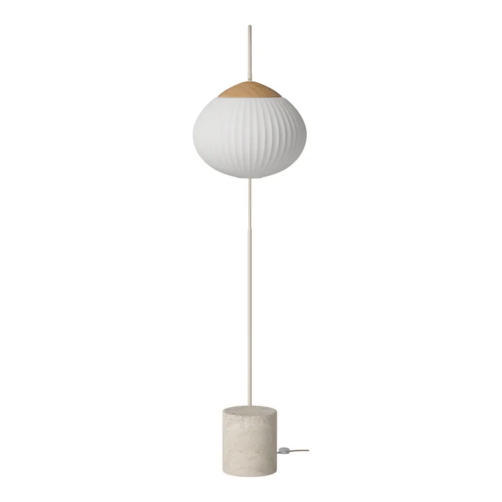 Acorn Stehleuchte, Eiche geölt / Stahl creme / sand von Bolia