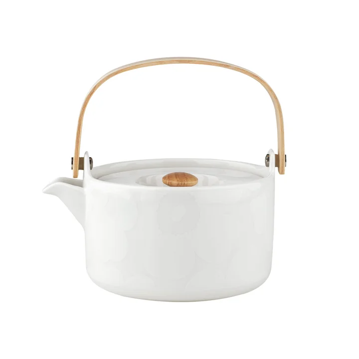 Oiva Unikko Teekanne, 700 ml, weiss von Marimekko
