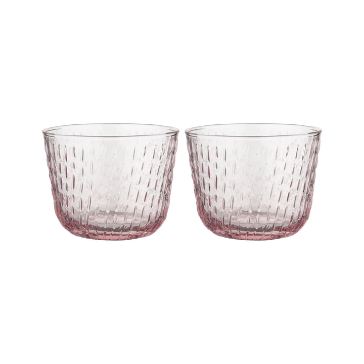 Syksy Glas, 220 ml, mauve (2er-Set) von Marimekko