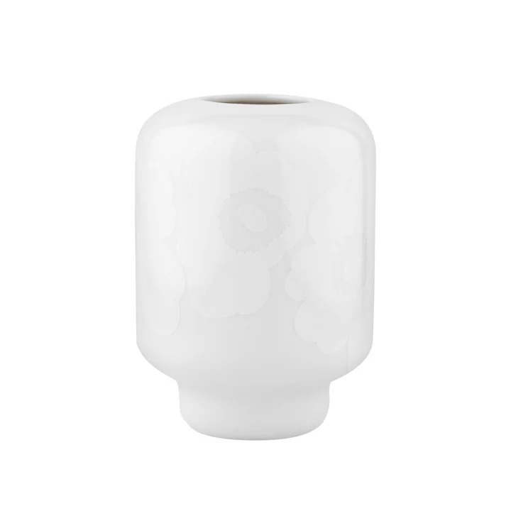 Unikko Ceramic Vase, 18 cm, foam von Marimekko