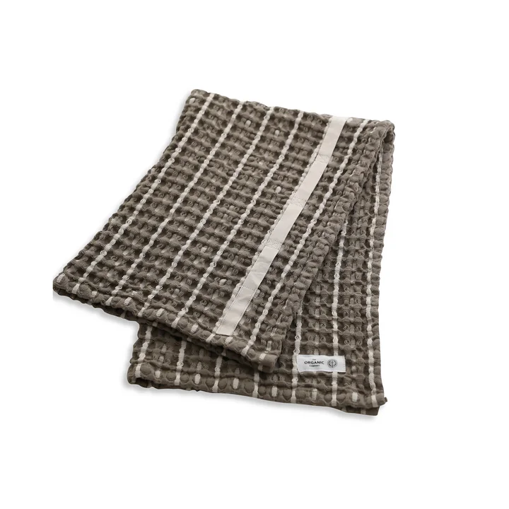 The Organic Company - Big Waffle Handtuch, 50 x 75 cm, clay / stone