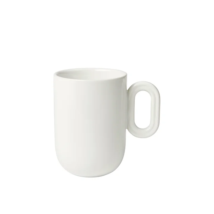 Stevns Becher mit Henkel 400 ml, kalkweiss von Broste Copenhagen