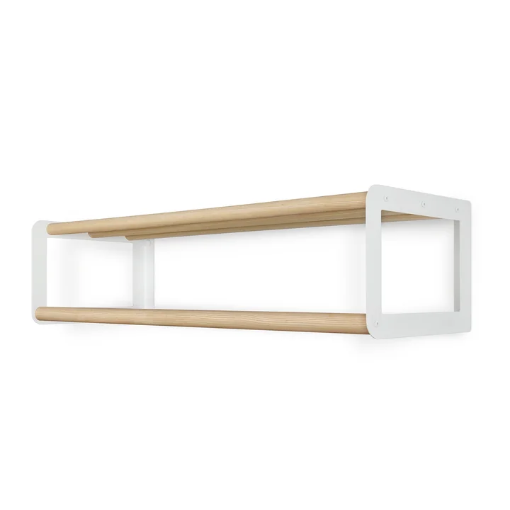 vonbox - Wandgarderobe Stixx, Esche natur / weiss	