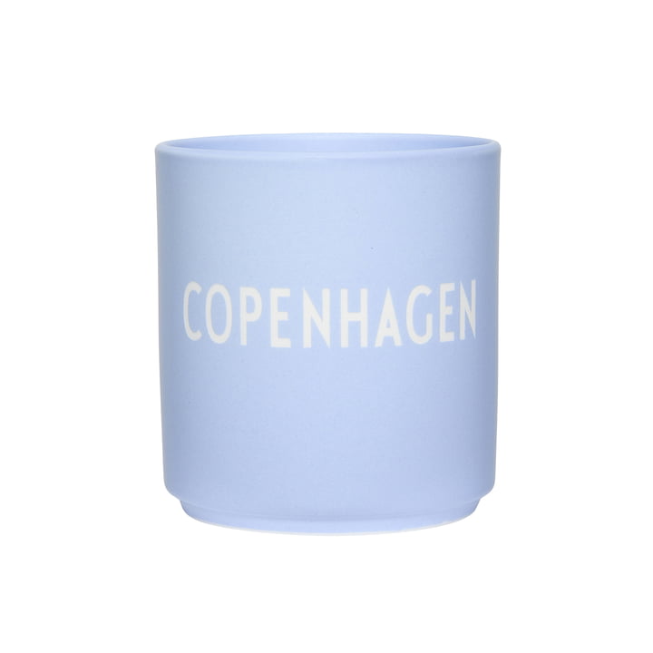 AJ Favourite Porzellan Becher, Copenhagen / dusty blue von Design Letters