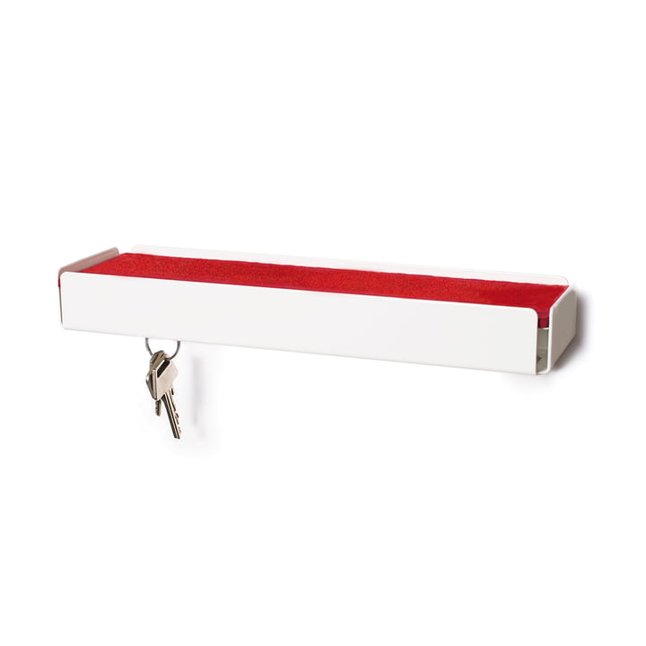 Konstantin Slawinski - SL35 Key-Box Schlüsselbox, weiss / Filz rot
