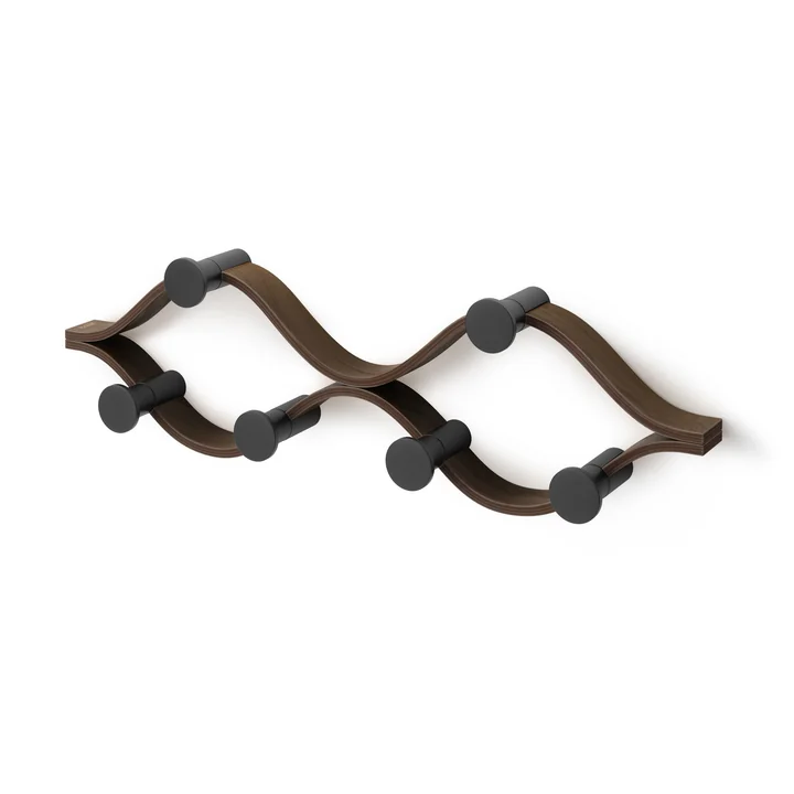 Montage Wandgardrobe, schwarz / walnuss von Umbra