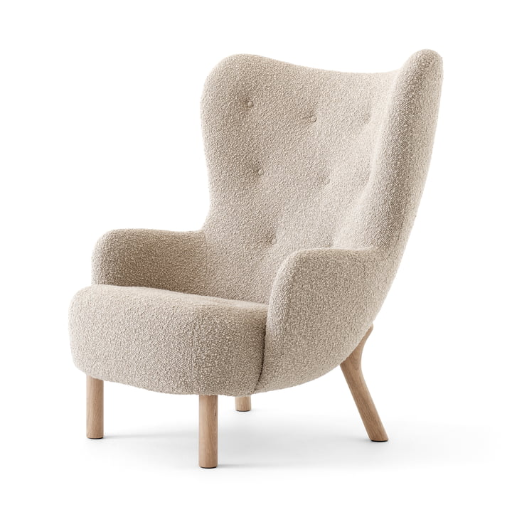 Petra Lounge Chair VB3, High Back, Eiche geölt / Karakorum 003 von &Tradition