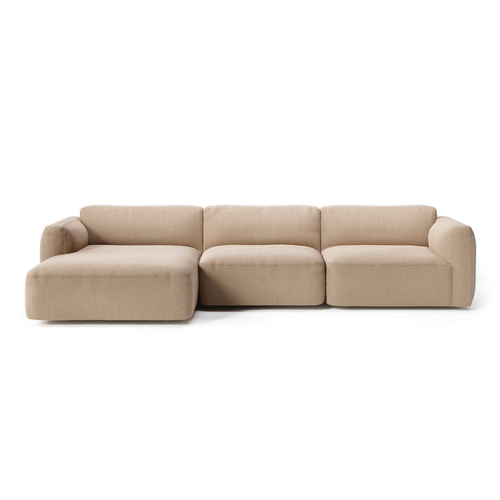 Develius Mellow Eck-Sofa, Konfiguration E, beige (Karakorum 003) von &Tradition