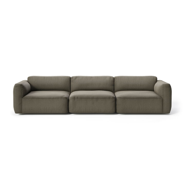 Develius Mellow Sofa, Konfiguration D, warm grey (Barnum 08) von &Tradition