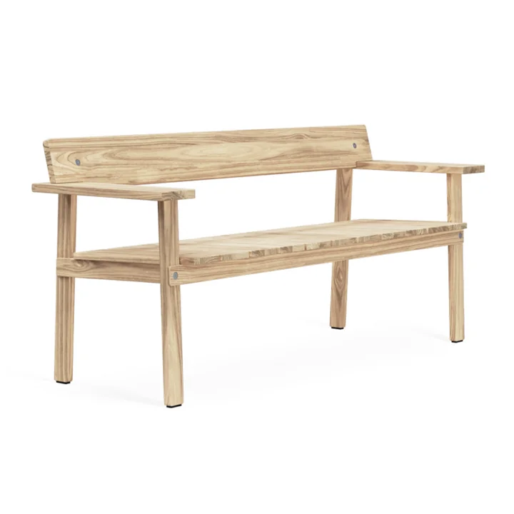 GL101 Timbur Gartenbank, Teak unbehandelt von Carl Hansen