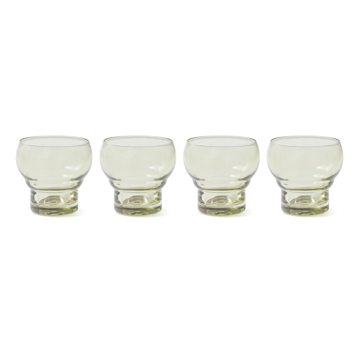 Hkliving - 70's Bulb Gläser, mintgrün (4er-Set)
