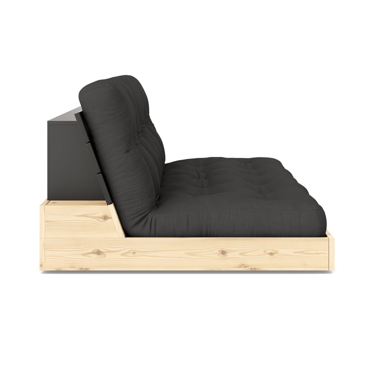 Karup Design - Base Schlafsofa, schwarz lackiert / dark grey