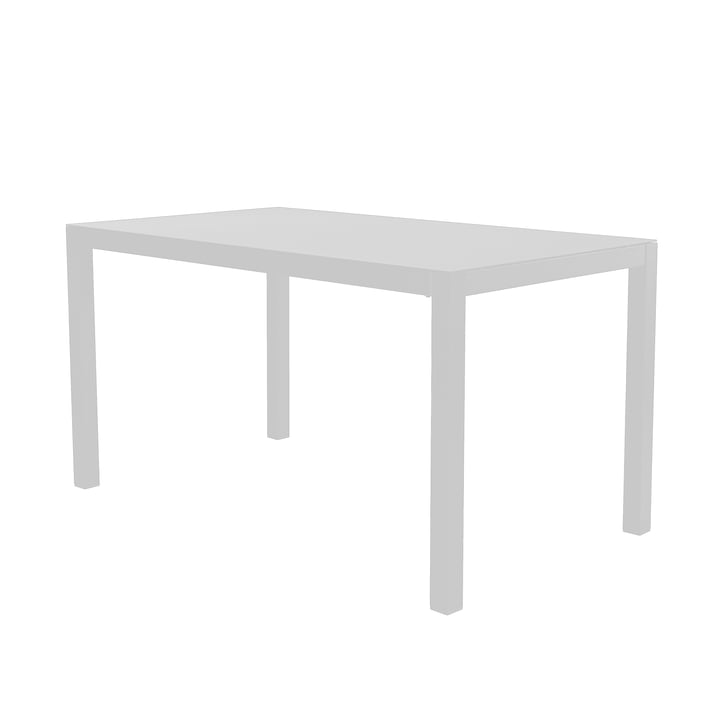 Fiam - Aria Tisch ausziehbar, 140 / 200 x 80 cm, weiss