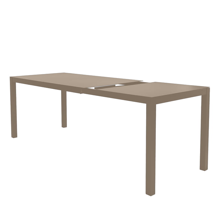 Fiam - Aria Tisch ausziehbar, 140 / 200 x 80 cm, taupe