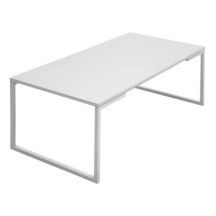 Mirror Couchtisch, large, weiss lackiert von Softline