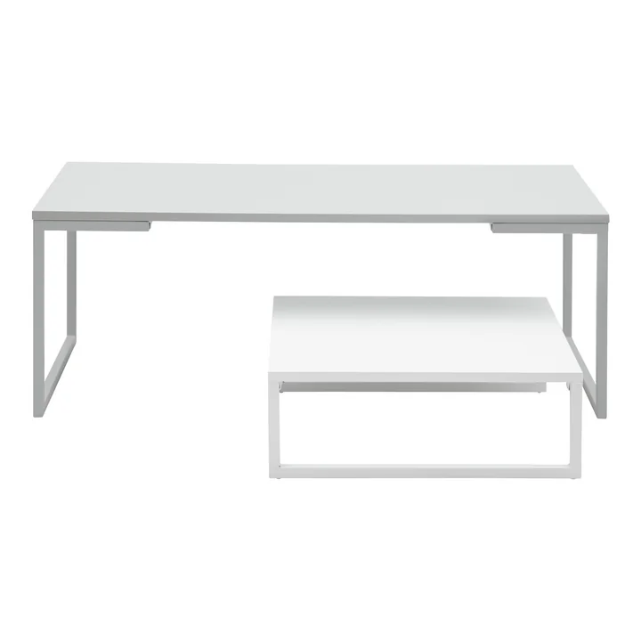 Mirror Couchtisch, large, weiss lackiert von Softline