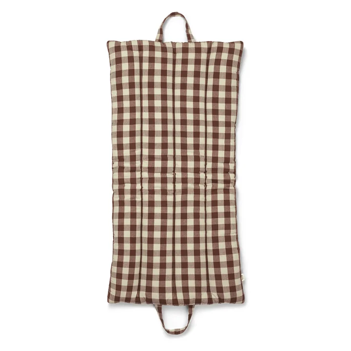 Bothy Check Faltmatte, zimt/grau-grün von Ferm Living
