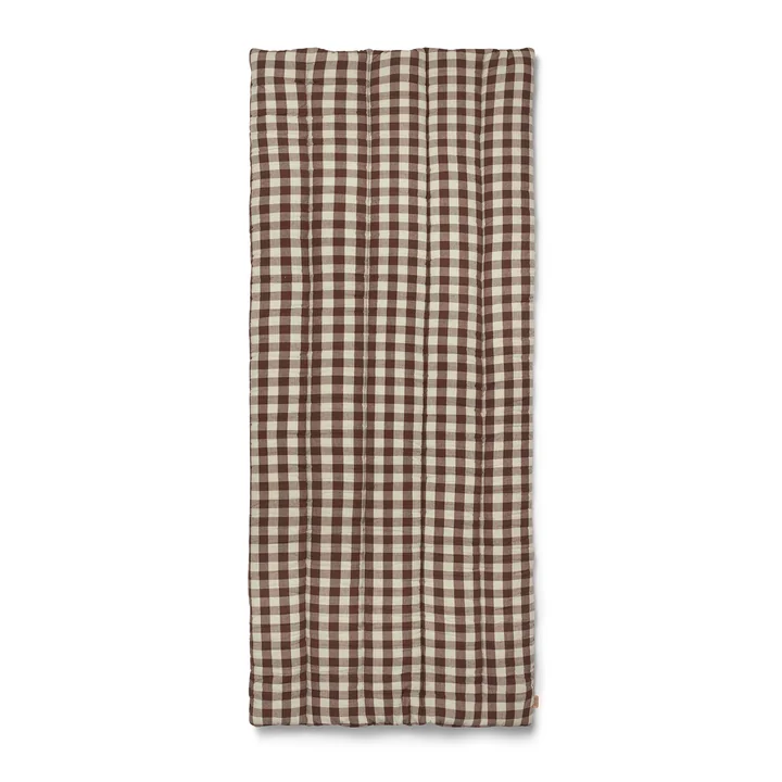 Bothy Check gesteppte Matratze, zimt/grau-grün von Ferm Living