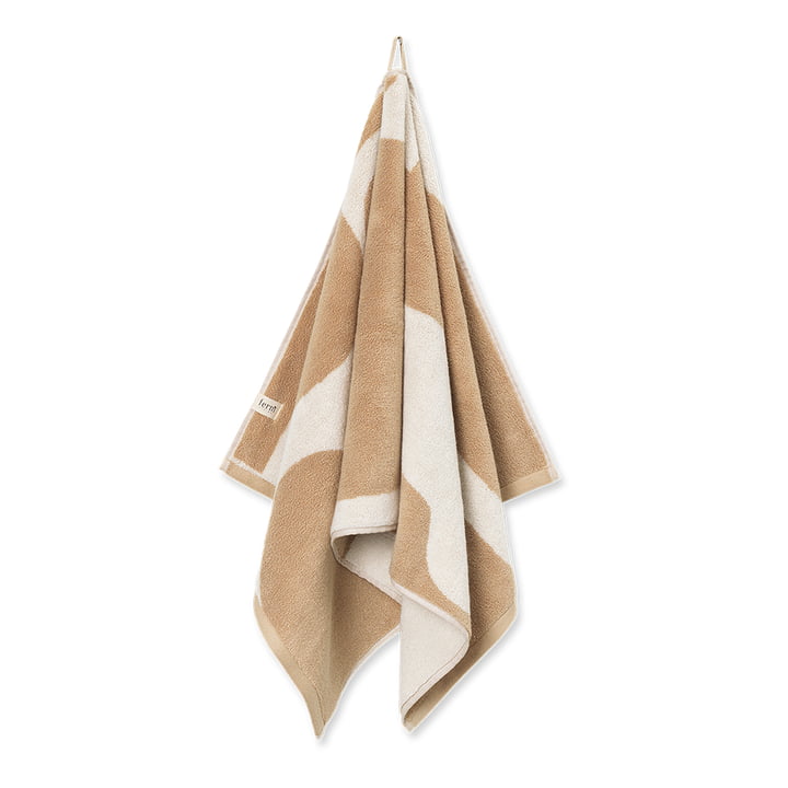 Ebb Handtuch, sand/naturweiss von ferm Living