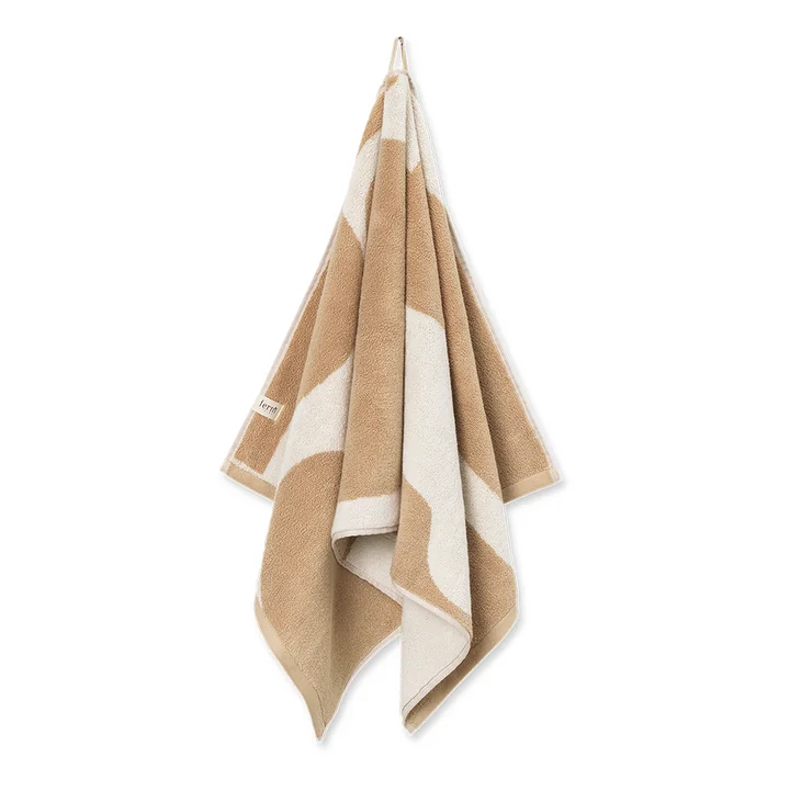 Ebb Handtuch, sand/naturweiss von Ferm Living