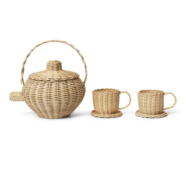 Rattan Teeset, natur von ferm Living