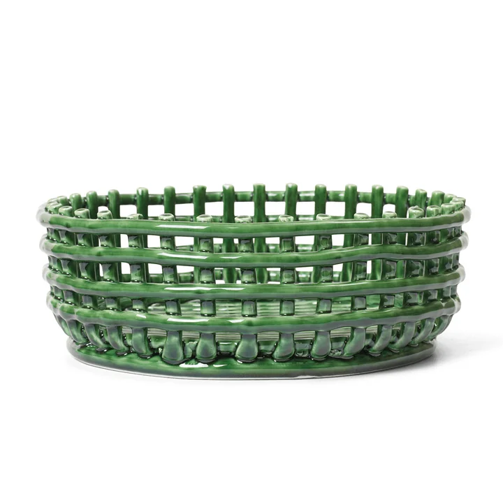 Keramik Centerpiece, emerald green von Ferm Living