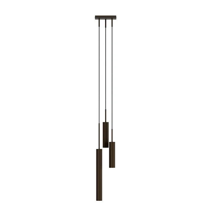 Audo - Tubulaire 3 Pendelleuchte, bronziertes Messing