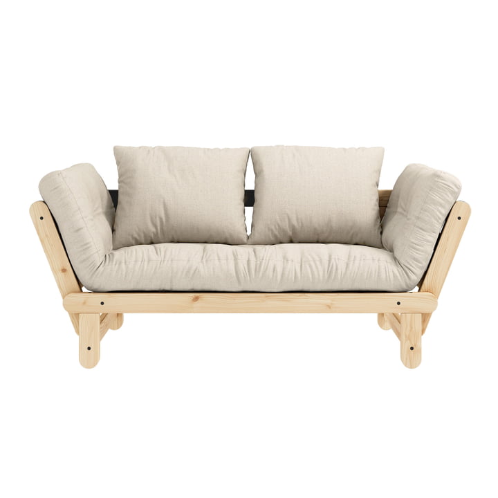 Beat Schlafsofa, Kiefer natur / linen von Karup Design