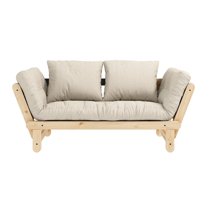 Beat Schlafsofa, Kiefer natur / linen von Karup Design