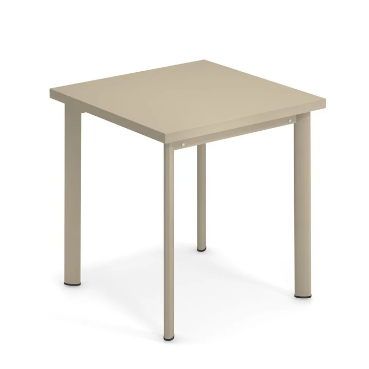 Emu - Star Tisch H 75 cm, 70 x 70 cm, taupe