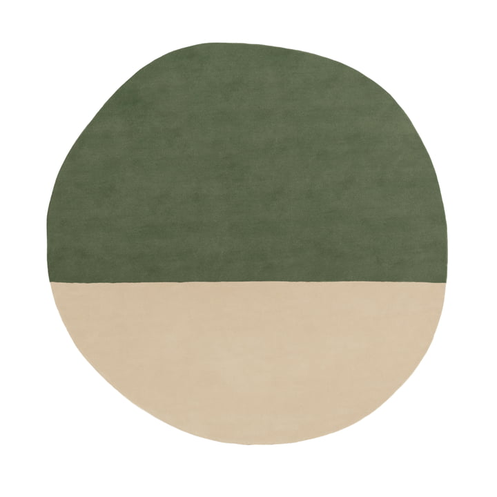 Pearl Wollteppich, 200 x 197 cm, grün von nanimarquina