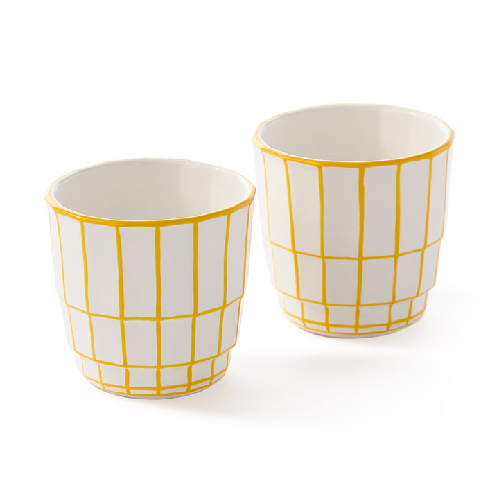 Pols Potten - Digi Tasse, gelb (2er Set)