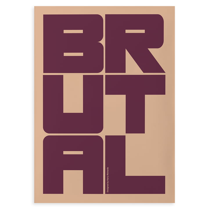 Brutal Poster von Paper Collective