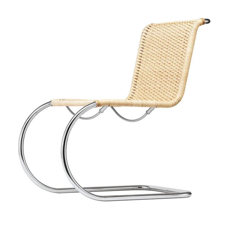 S 533 R Stuhl, Gestell verchromt / Korbgeflecht von Thonet