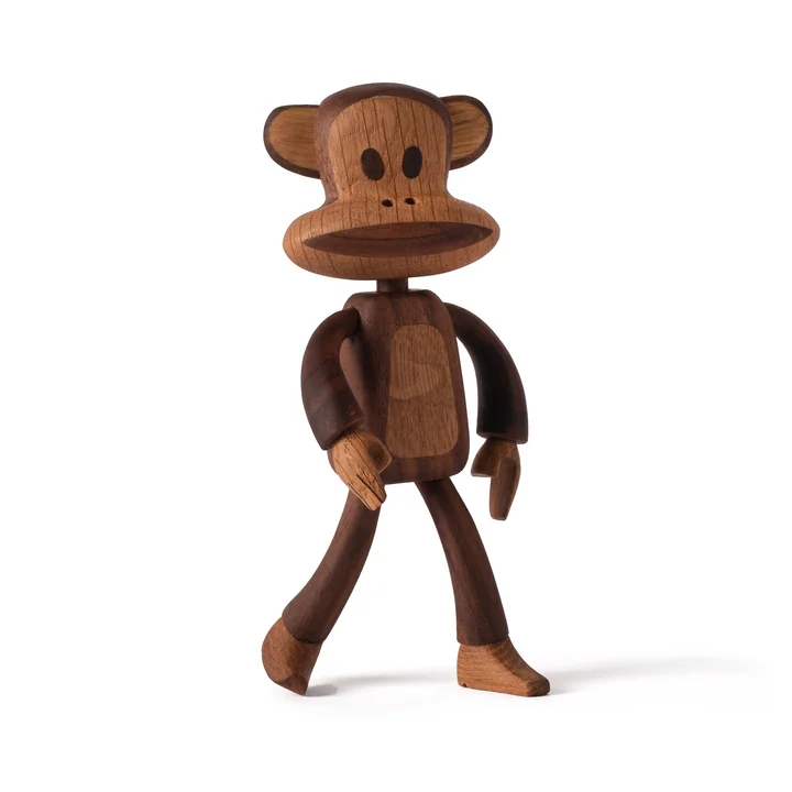 Julius the Monkey Holzfigur, Walnuss & Eiche natur von boyhood