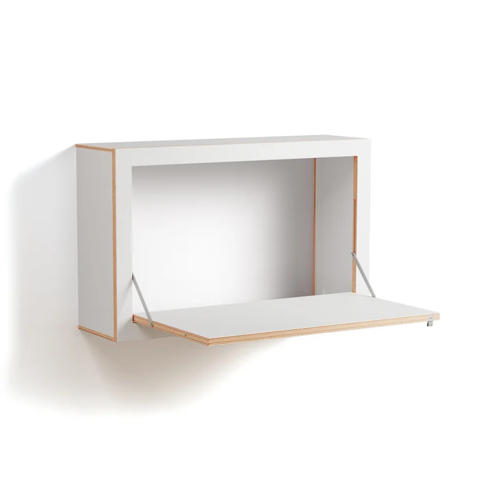 Ambivalenz - Fläpps Sekretär/in 80 x 50 x 20 cm, weiss